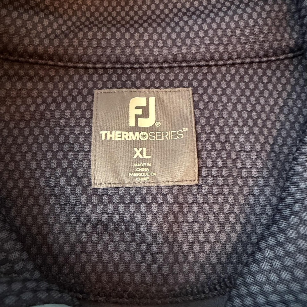 FootJoy ThermoSeries Jacket Mens XL Gray Blue Full Zip Insulated Golf Hybrid - Picture 3 of 10